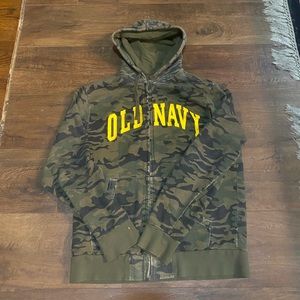 Army Camo Old Navy Zipup Hoodie